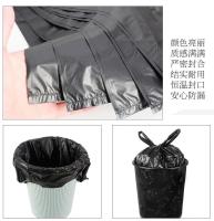 Bolsa de plástico negra para el hogar, 100/200 Uds., mango para reciclaje de basura, lata de basura de gran capacidad, bolsas de basura de cocina Mart de 32x52cm - details 7