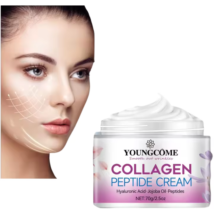 Crema facial con péptidos de colágeno Activa la piel Nutre profundamente Apretan fuertemente Suaviza Obviamente Crea un cutis brillante - 1