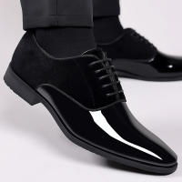 Zapatos formales de negocios para hombre, zapatos sencillos para hombre, bajos, británicos, punta afilada - details 5