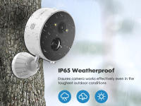 TMEZON-cámara de seguridad IP inalámbrica para exteriores, videocámara de 1080P con WIFI, batería recargable, Audio bidireccional, aplicación ICSEE de movimiento PIR - details 8