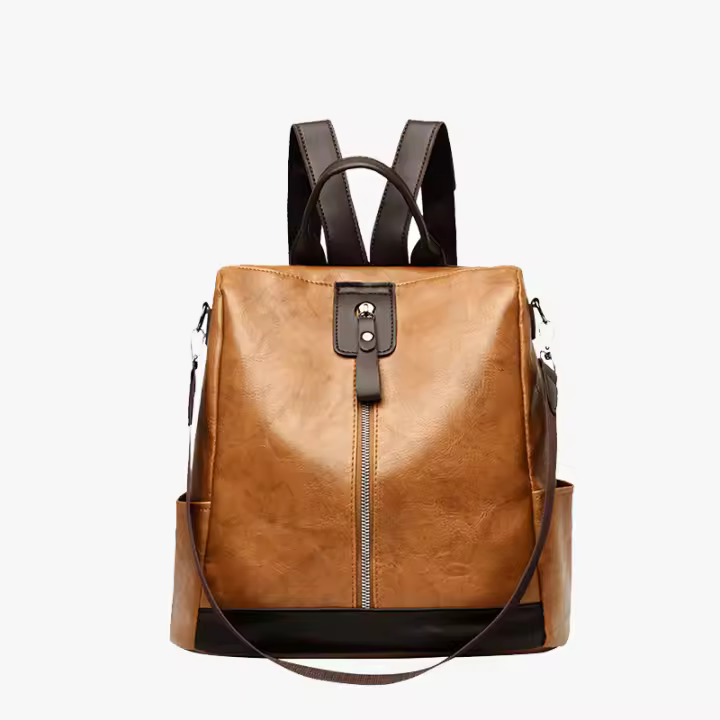 Mochila antirrobo de cuero PU para mujer, bolso de hombro de gran capacidad, de viaje, de marca famosa, de alta calidad, a la moda - 1