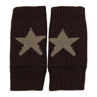 Tejido con diseño de estrella para mujeres y hombres, guantes de conducción con dedos abiertos - details 4