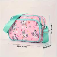 Mochila Escolar Ligera de Nylon con Diseño de Unicornio Monedero para Teléfono y Monedas con Cremallera Bolsa de Viaje Ideal - details 4