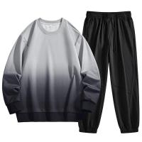 Conjuntos de dos piezas para hombre, Sudaderas con cuello redondo y pantalones, trajes deportivos informales, moda de otoño - details 2