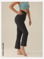 Pantalones acampanados de LICRA para mujer, mallas cortas de Yoga de alta elasticidad, cintura alta, suaves, para Fitness - details 10