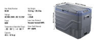 SucceBuy Refrigerador-congelador portátil para automóvil,-4 ℉ -68 ℉   Enfriador de compresor ajustable, 12/24 V CC y 100-240 V CA para exteriores, camping - details 14