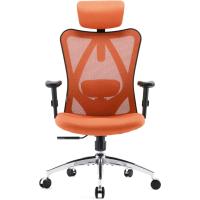 Silla de escritorio para computadora con reposacabezas ajustable y soporte lumbar, respaldo alto, silla ejecutiva giratoria para oficina en casa (azul claro) - details 36