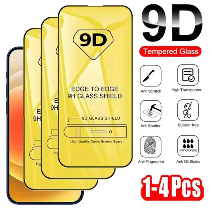 Protector de Pantalla de Vidrio Templado 9D para Xiaomi Redmi Note Serie Pro, Mi 11T, Poco X6, X5, F3 Accesorios de Electrónica - 1