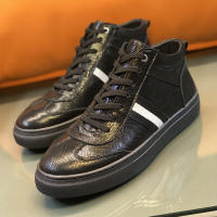 Zapatos altos de cuero zapatos de algodón térmico de terciopelo de estilo británico para hombres - details 17