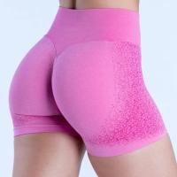 Shorts deportivos de cintura alta sin costuras para mujer, shorts de yoga para levantamiento de glúteos, shorts deportivos transpirables para fitness, ropa deportiva - details 0