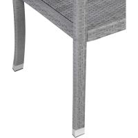 Mueble de Terraza Exterior Terraza 2 Sillas Poliratán Resistente a la Intemperie 320Kg Negro - details 11