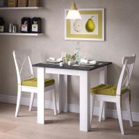 Mesa de comedor, roble dorado/gris, 80 x 80 cm - details 8