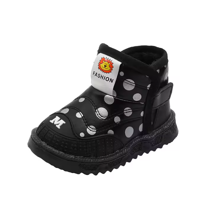 Iluminación botas de nieve de 1-6 años de edad de lana zapatos de algodón engrosado suelas suaves zapatos de niño marea - 1