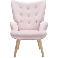 Sillón de terciopelo rosa - details 1
