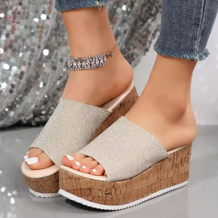 Zapatos de zapatilla de plataforma de moda de verano para mujer - 1