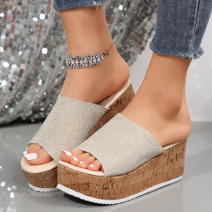 Zapatos de zapatilla de plataforma de moda de verano para mujer - 1