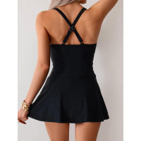 Nuevo conjunto de bañador y falda dividida de primavera 2025 para mujer, estilo europeo y americano, talla grande. - details 4