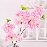 1PC 4 ramas mesa decoración de boda flor falsa flor de cerezo decoración del hogar Artificial Sakura - details 4