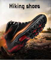 Botas de senderismo antideslizantes para hombre, zapatos de acampada al aire libre, senderismo y Trekking con cordones, zapatillas de caza y escalada, gran oferta - details 5