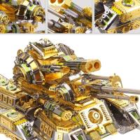 Piececool-rompecabezas de Metal 3D Skynet Spider, modelo de tanque superpesado, Kits de construcción, juguete DIY para adolescentes - details 11