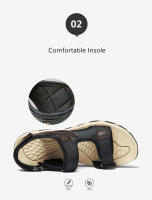 Sandalias de playa y exterior para hombre, zapatos informales de verano, cómodos, planos, a la moda - details 10
