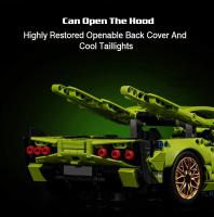 Bloques de construcción de coche deportivo de carreras de alta tecnología, modelo de carreras famoso, juguetes para niños, regal - details 6