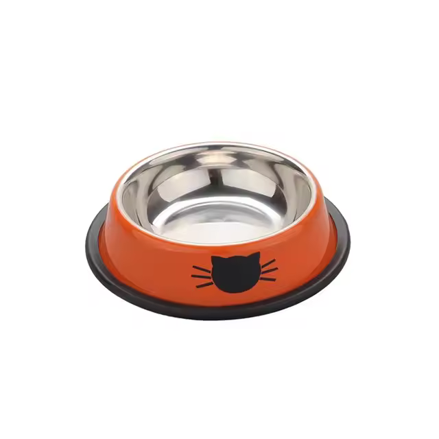 Comedero de Acero Inoxidable para Mascotas, Solución de Alimentación Doble para Perros y Gatos - 1