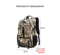 Bolsa de viaje de camuflaje para hombre, mochila de equipaje de negocios de gran capacidad, impermeable, para montañismo al aire libre, 80L - details 12