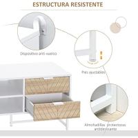 Mueble para Televisor Moderno de Salón 47 Pulgadas 4 Cajones 2 Estantes Abiertos Gestión de Cables - details 4