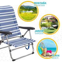 Conjunto 2 Sillas Pleg Alu 5pos 61x50x85cm C/asa-mykonos - details 5