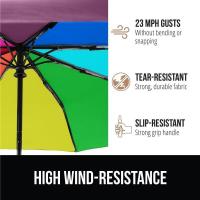 Paraguas compactos y resistentes al viento Apertura automática con un clic Reforzado con fibra de vidrio - details 44