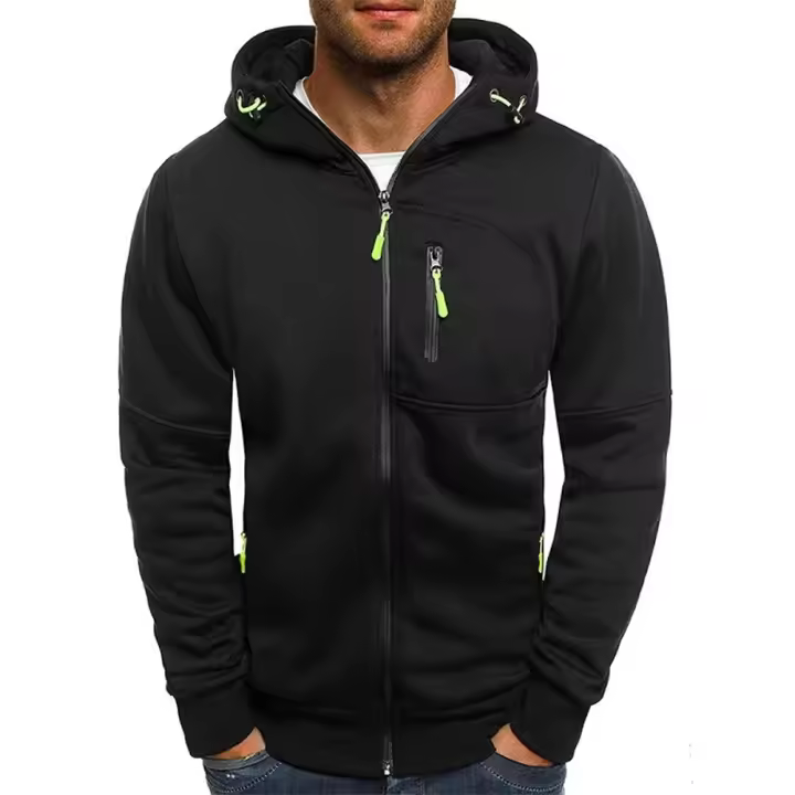Nuevas sudaderas con capucha para hombre, diseño deportivo informal, primavera y otoño, invierno, cárdigan de manga larga, sudadera con capucha para hombre - 1