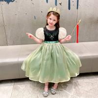 Disfraz de princesa Anna verde para niñas pequeñas, disfraz de Halloween, vestido elegante para fiesta de cumpleaños, vestido de carnaval - details 35