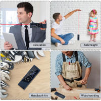 Mini telémetro láser de 40M, cinta métrica Digital, regla láser, carga USB, fuselaje de aleación de aluminio, medidor de distancia láser Digital portátil - details 7
