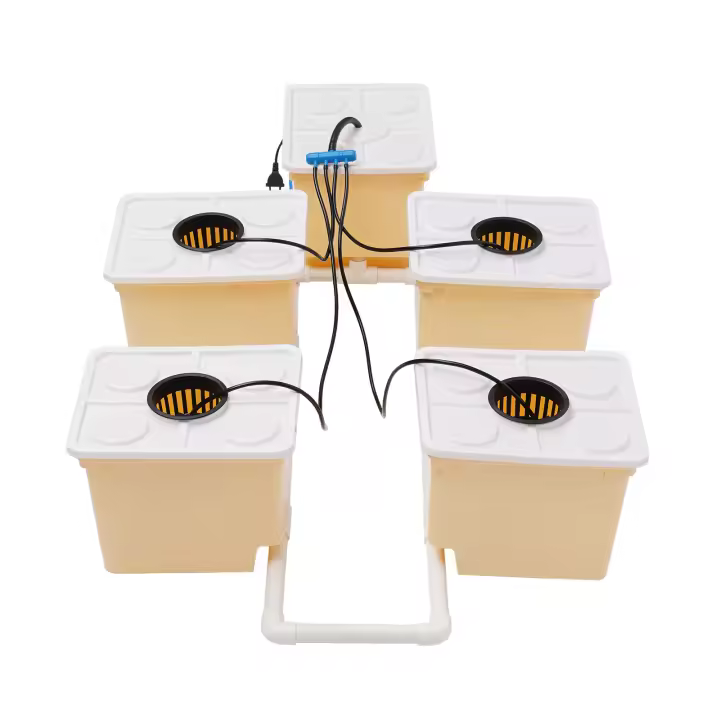 Sistema de Crecimiento Hidropónico de 11L PP y UV 5PCS Cajas de Hidroponía 30*25*23cm/12*10*9'' - 1