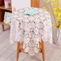 Mantel De Ganchillo De Encaje Bohemio Chic, Estilo Retro De Granja Con Flores Huecas, Adecuado Para Cocina, 1 ud. - details 0