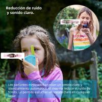 Walkie Talkie para niños, alcance de 3 km, mini transceptor para uso en exteriores, batería de larga duración, walkie talkie de juguete de camuflaje, localizador inalámbrico para niños T388, regalos - details 4
