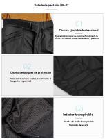 Pantalón moto hombre 4 estaciones resistente viento trail rally juvenil Deportes - details 4
