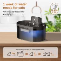 Fuente de agua para gatos inalámbrica de 2,2 L, 5V, USB, funciona con pilas, fuente de agua automática para mascotas con Sensor de movimiento, cuenco dispensador de agua para perros y gatos - details 5