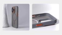 Funda magnética translúcida mate de lujo para iPhone 16 Pro Max 15 14 Plus 13 Pro 12 para cubierta de carga inalámbrica Magsafe a prueba de golpes - details 4