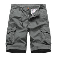 Pantalones Cargo de Algodón 100% para Hombres Cintura Elástica, Múltiples Bolsillos, Estilo Táctico Militar de Verano - details 3