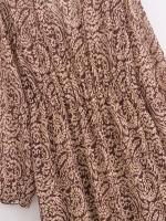 Ropa de mujer europea y americana vestido estampado decorativo laminado de mujer vestido popular regalo - details 11