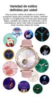 2024 Reloj Inteligente Mujer, Rastreador de Actividad Física, Monitor de Salud para Frecuencia Cardíaca, Oxígeno en Sangre y Sueño, Pantalla de 1.2 '' Reloj Inteligente de Fitness para Android iPhone, IP67 Impermeable, Correas Dobles - Acero y Silicona - details 8