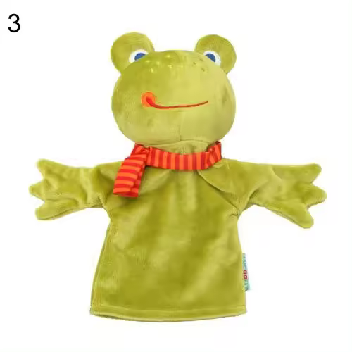 Marionetas de dedos de mano de animales de dibujos animados para niños, juguetes de aprendizaje de Educación Temprana, lindo muñeco de felpa para padres e hijos - 1