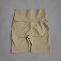 Pantalones cortos de Yoga para mujer, pantalones cortos deportivos sin costuras para gimnasio, pantalones cortos de entrenamiento de cintura alta con realce, pantalones cortos deportivos para Fitness, pantalones cortos de ciclismo - details 15