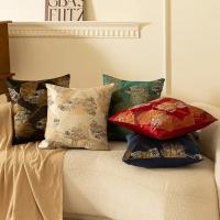 Fundas de Almohada Decorativas de Lujo para Sala de Estar Diseño de Hojas de Ginkgo Bronceado Dorado Estilo Nórdico para Sofá - details 7