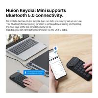 HUION Keydial  Bluetooth Programmable Keypad with Dial 5 Keys Anti-ghosting 18 Customized Keys, Wireless Shortcut Keyboard - details 2