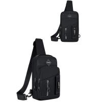 Bolso de pecho sencillo con múltiples bolsillos para hombre, bolso de hombro de tela, bolso deportivo para mensajes, bolso cruzado multifunción con cremallera para correr - details 17