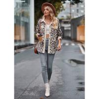 Chaqueta de mujer 2025Chaqueta de PANA con estampado de leopardo, camisa de manga larga, abrigo Casual ligero - details 2