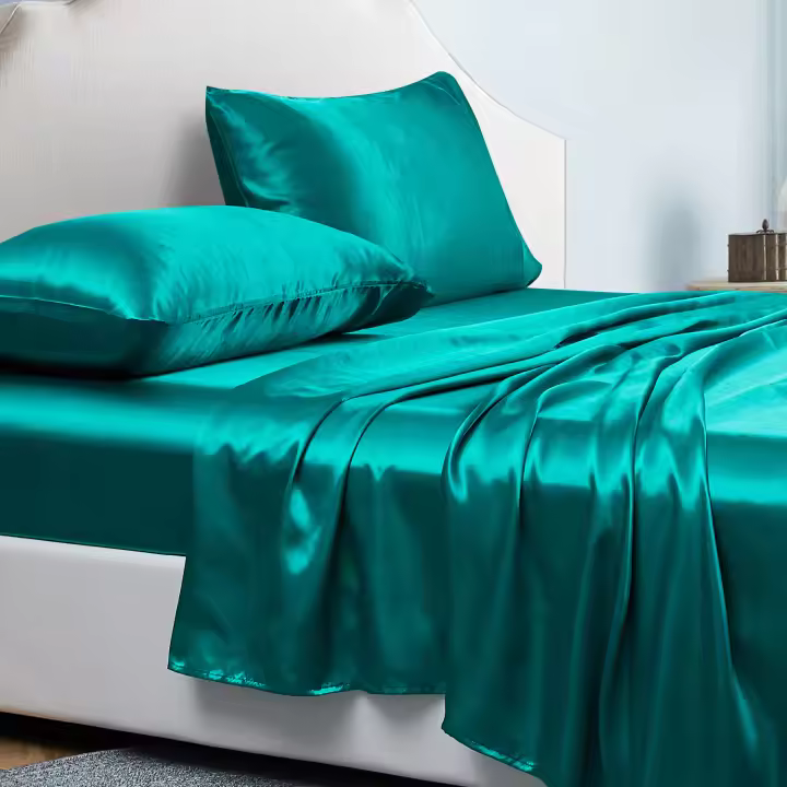 Juego de Rasos Moderno de Poliéster Sábana Bajera Ajustable, Encimera, Funda de Almohada - 1
